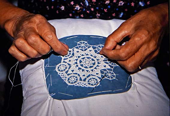needle-lace-making