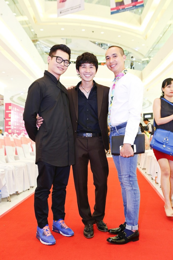 Các chuyên gia trang điểm cùng hội ngộ tại sự kiện (từ trái qua): Nam Trung, Tùng Châu, Phước Lợi