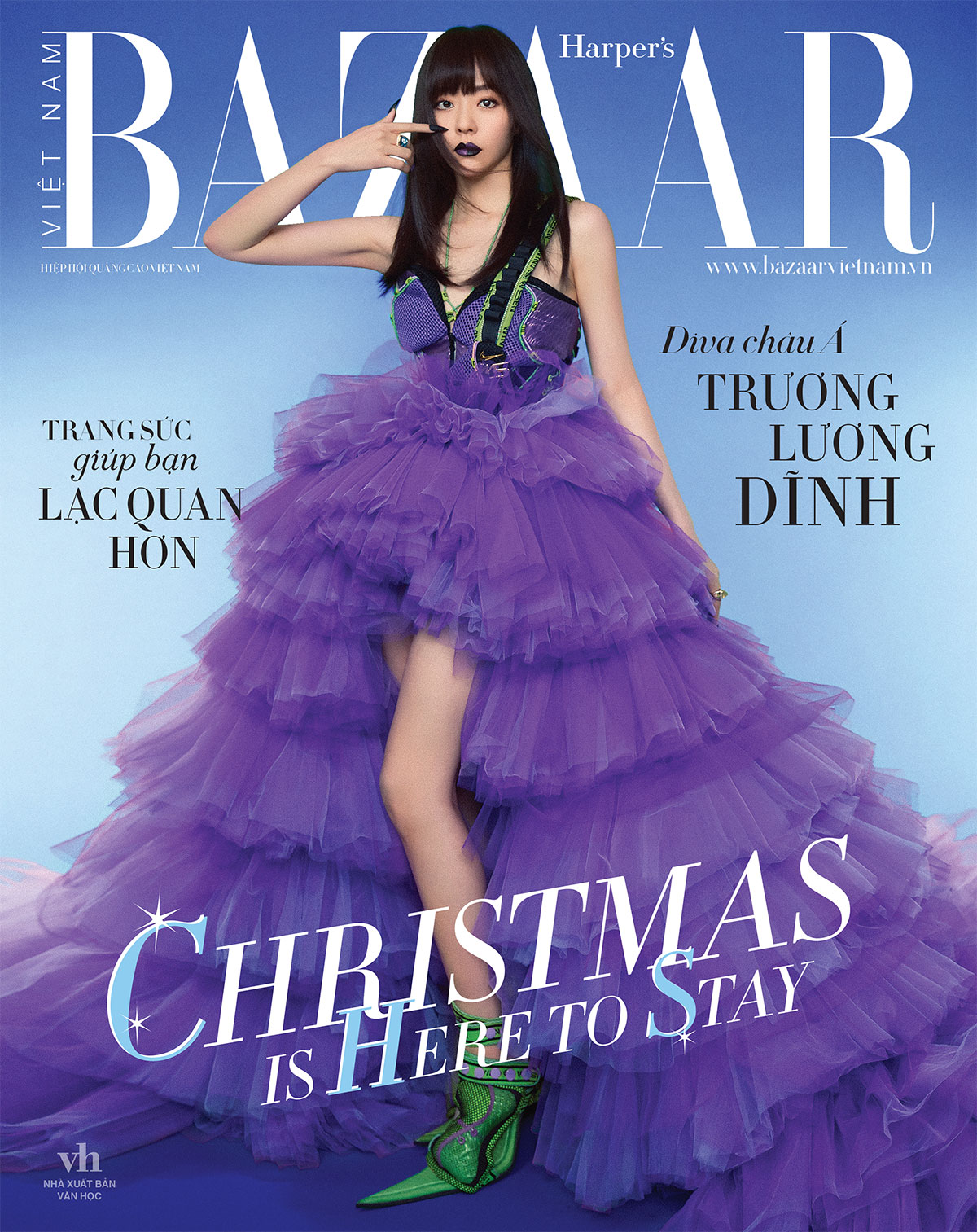Trương Lương Dĩnh trên bìa Harper's Bazaar Việt Nam 12-2020
