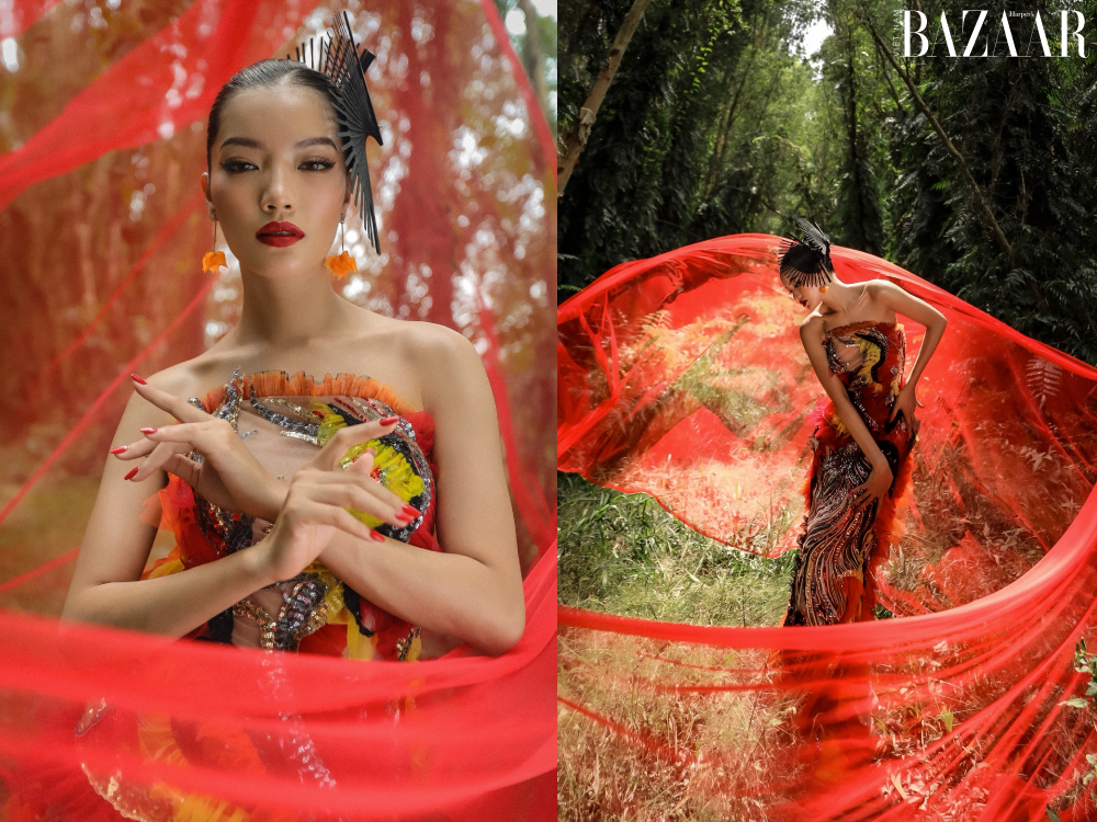 Lâm Bích Tuyền khoe quê hương An Giang qua bộ ảnh thời trang Tết 2021