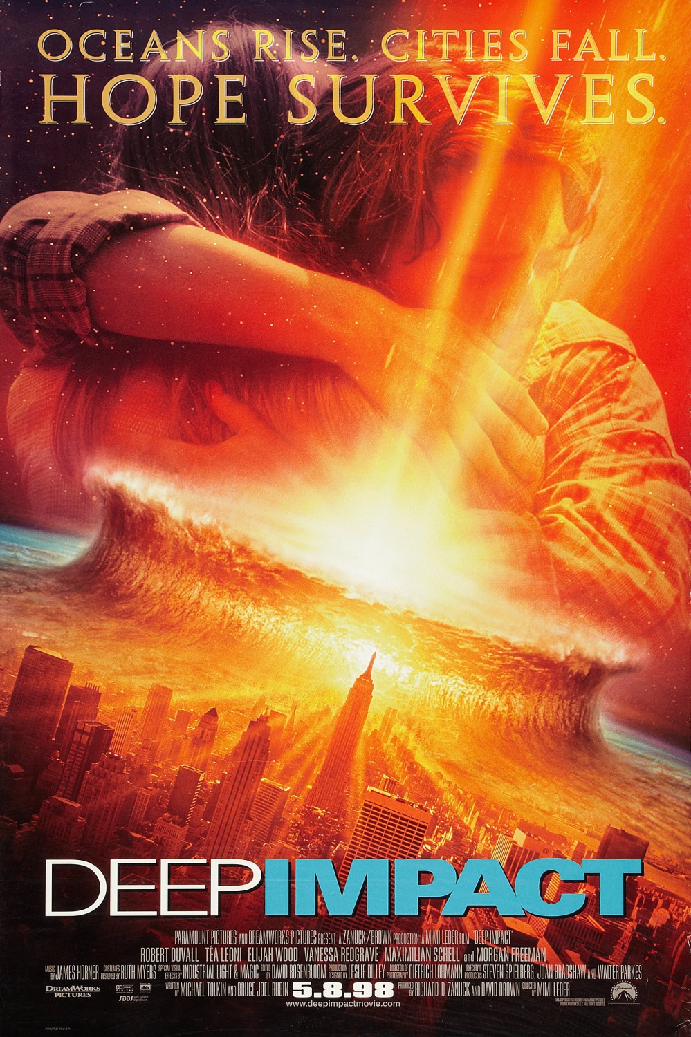 Những bộ phim về ngày tận thế: Deep Impact (1998) - Thảm họa hủy diệt