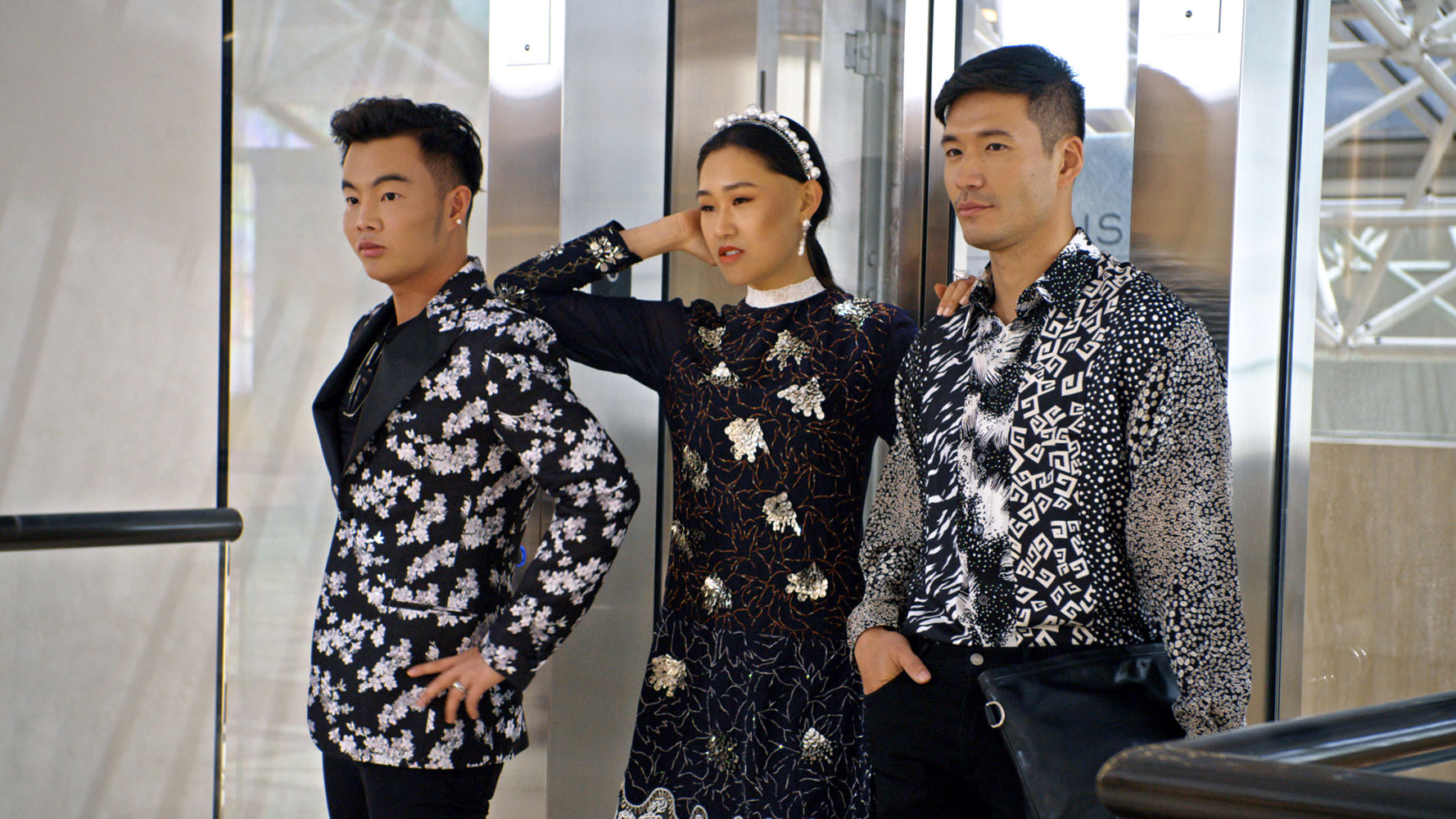 Từ trái sang: Kane Lim, Jamie Xie và Kevin Kreider, ba thành viên của dàn nhân vật chính mùa 1 Bling Empire.