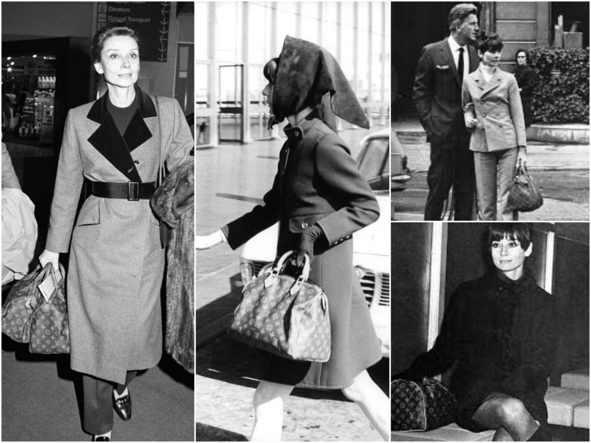 Audrey Hepburn và chiếc túi Louis Vuitton Speedy yêu thích. Ảnh: The Chic Icon