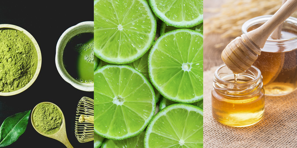 Cách làm mặt nạ trà xanh, mật ong và nước cốt chanh