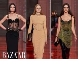 Versace Thu Đông 2022: Corset, corset và corset