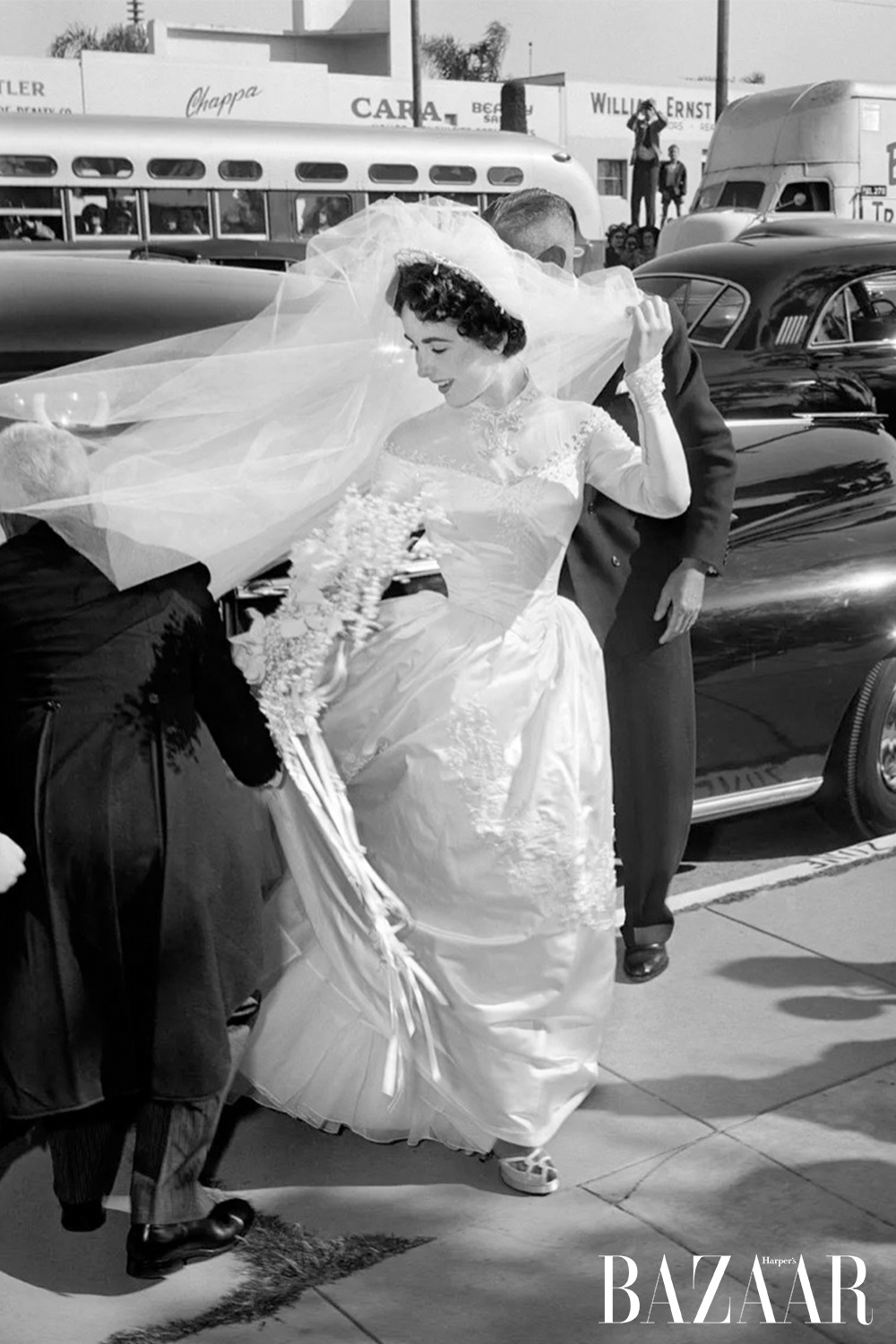 Cô dâu Elizabeth Taylor năm 1950.
