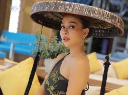 Thảo Trang trình diễn ca khúc mới tại Bán kết Hoa hậu Hoàn Vũ Việt Nam 2023